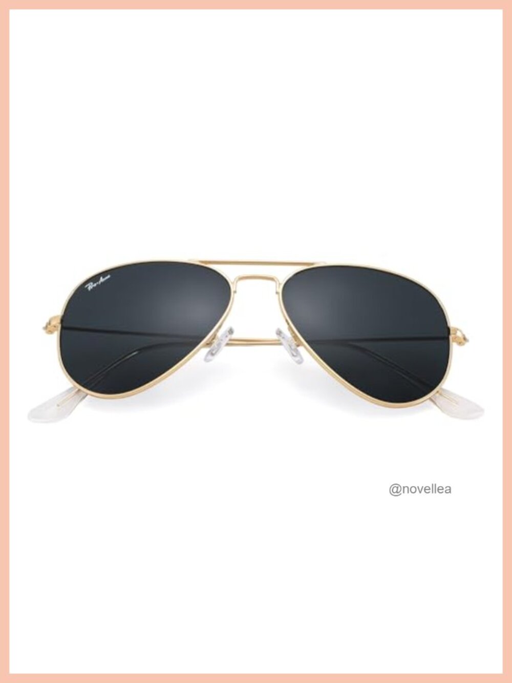 Vintage Metal Frame Aviator Sunglasses UV400 Glass Lens